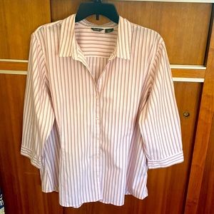 Eddie Bauer Women’s Pinstripe Blouse size XXL